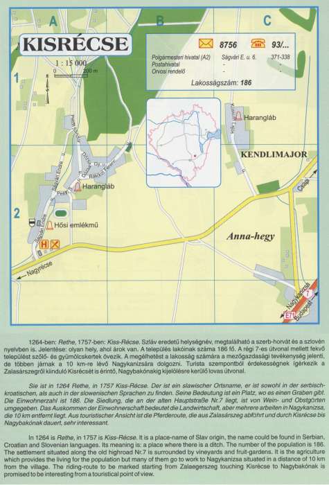 Kisrécse - Zala megye Atlasz - Gyula - HISZI-MAP, 1997.jpg Kisrécse - Zala megye Atlasz - Gyula - HISZI-MAP, 1997.jpg